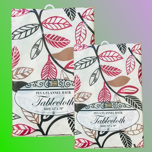 1 pcs Tablecloth peva Flannel Back size 52x 70🔺🔻🔺 - Picture 2 of 5